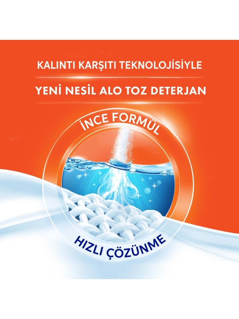 Alo 10 Kg Kar Çiçeği Ferahlğı Beyazlar ve Renkliler Hızlı Çözülme Toz Deterjan