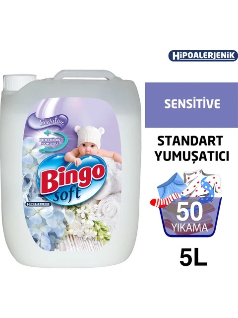 Bingo Soft Sensitive 5 L - Yumuşak ve Hassas Temizlik