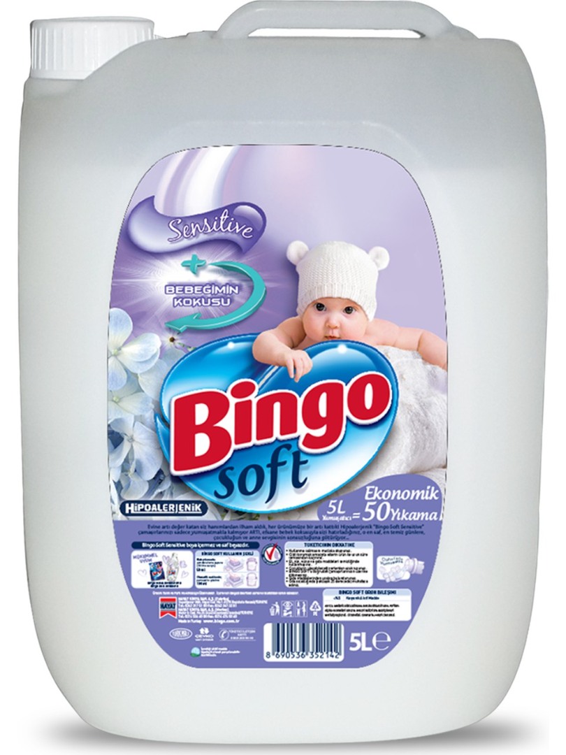 Bingo Soft Sensitive 5 L - Yumuşak ve Hassas Temizlik