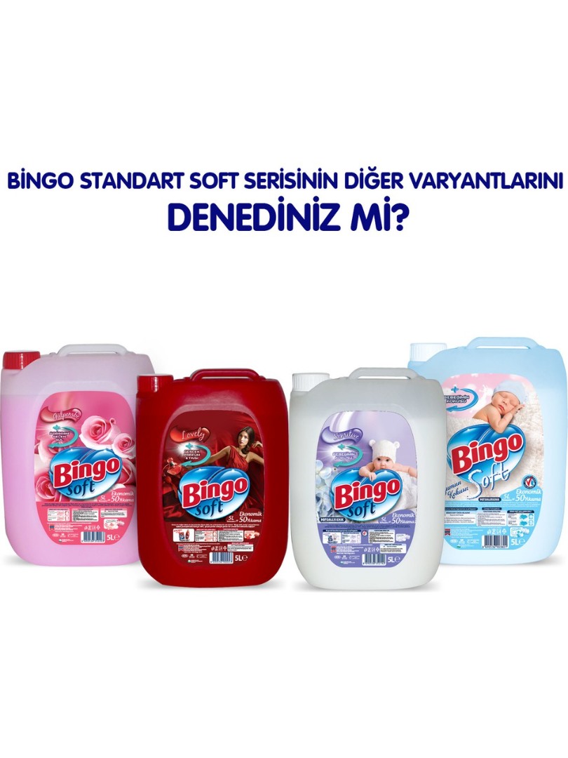 Bingo Soft Lavanta Rüzgarı Çamaşır Yumuşatıcısı 5L