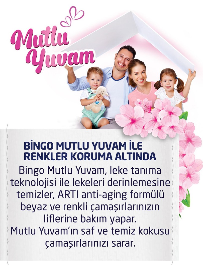 Bingo Matik Mutlu Yuvam Renkliler ve Beyazlar Toz Çamaşır Deterjanı 10 kg