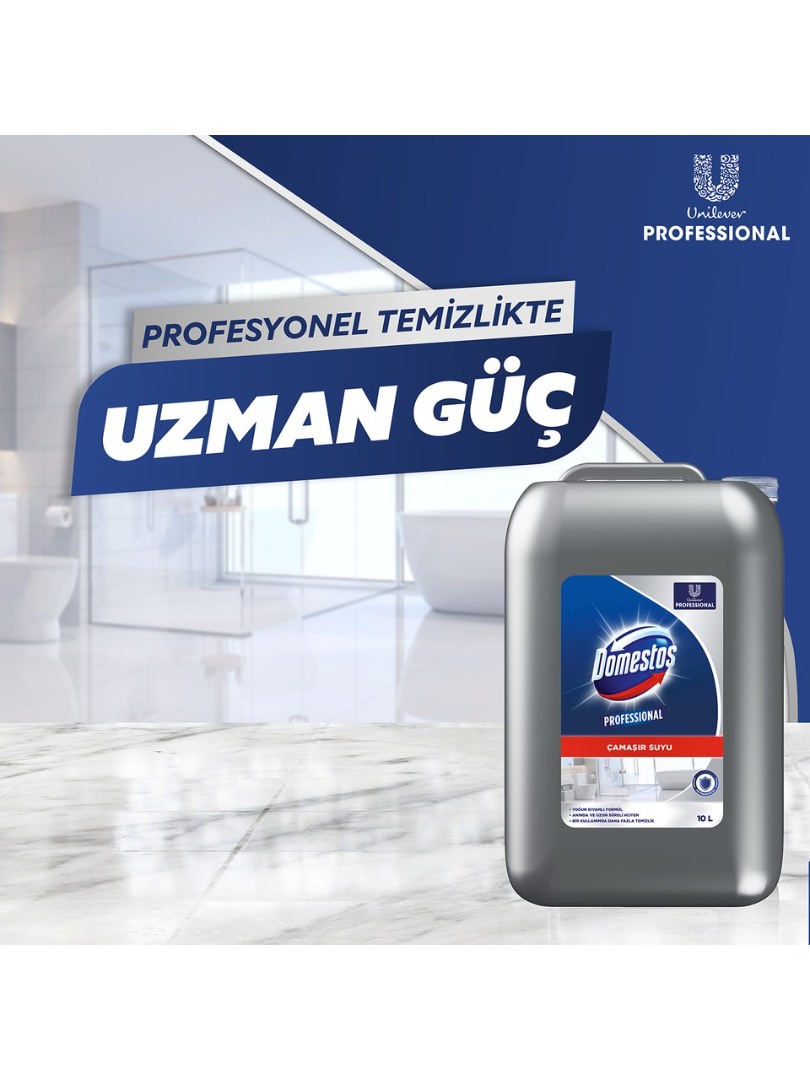 Domestos U-Pro Professional Çamaşır Suyu 10lt