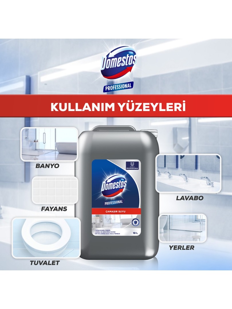 Domestos U-Pro Professional Çamaşır Suyu 10lt