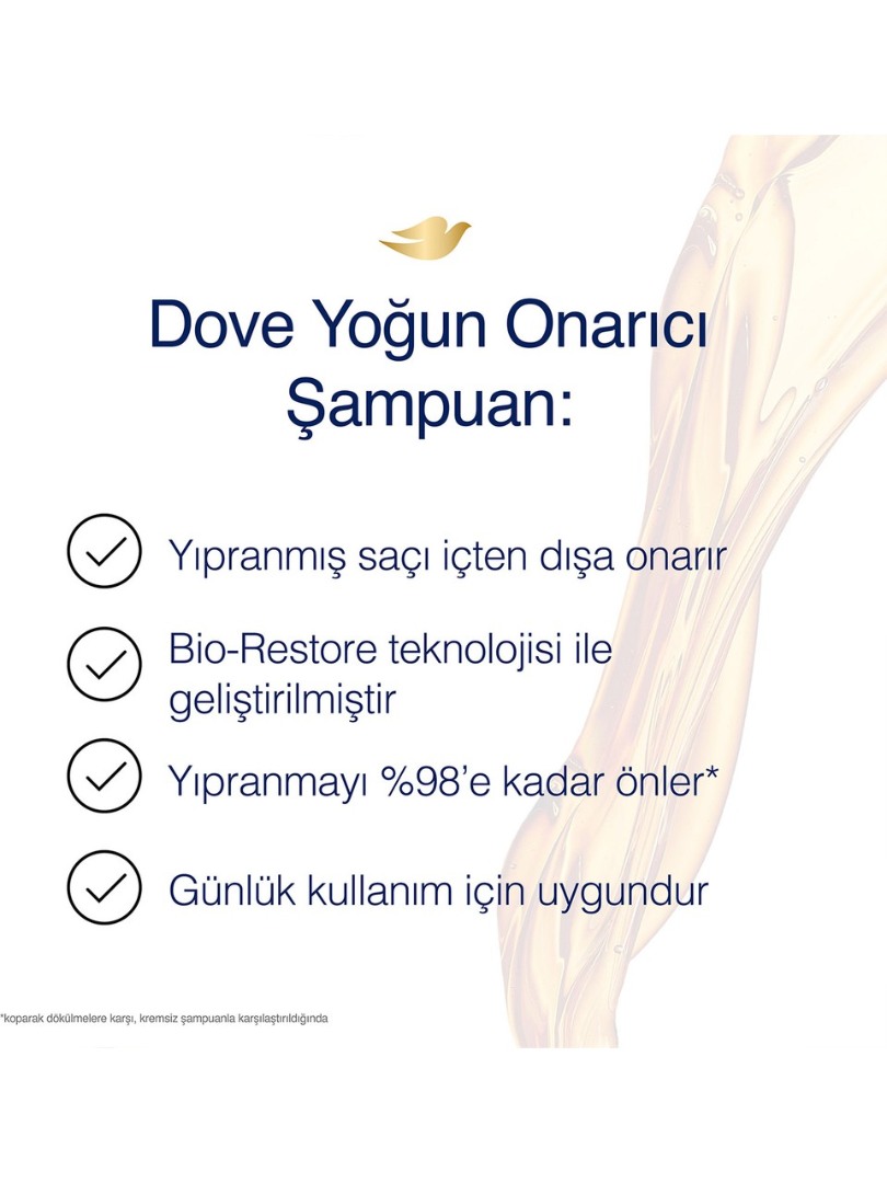 Dove Ultra Care Saç Bakım Şampuanı Yoğun Onarıcı Yıpranmış Saçlar İçin 400 ml