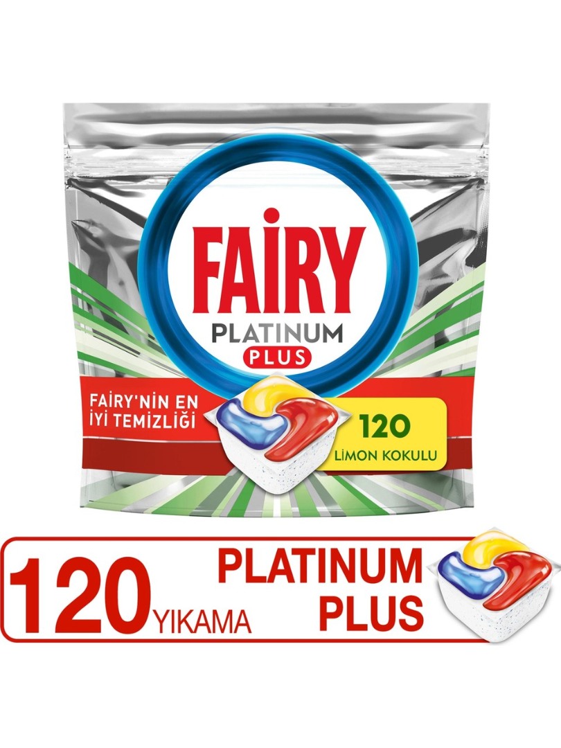 Fairy Platinum Plus 120'li Bulaşık Deterjanı Tableti