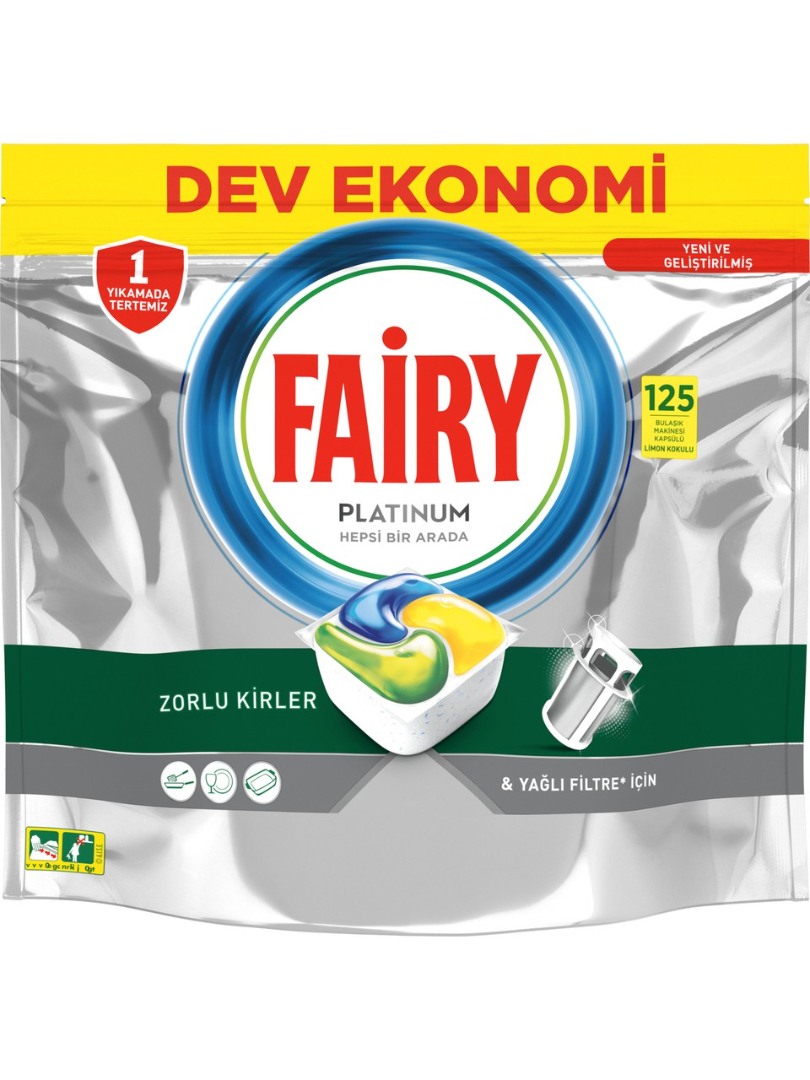 Fairy Platinum 125'li Bulaşık Deterjan Tabletleri