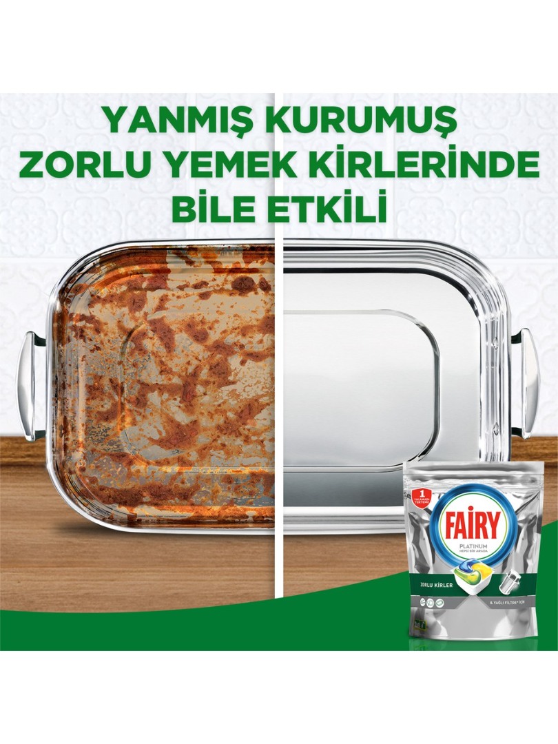 Fairy Platinum 125'li Bulaşık Makinası Deterjanı Tableti / Kapsülü