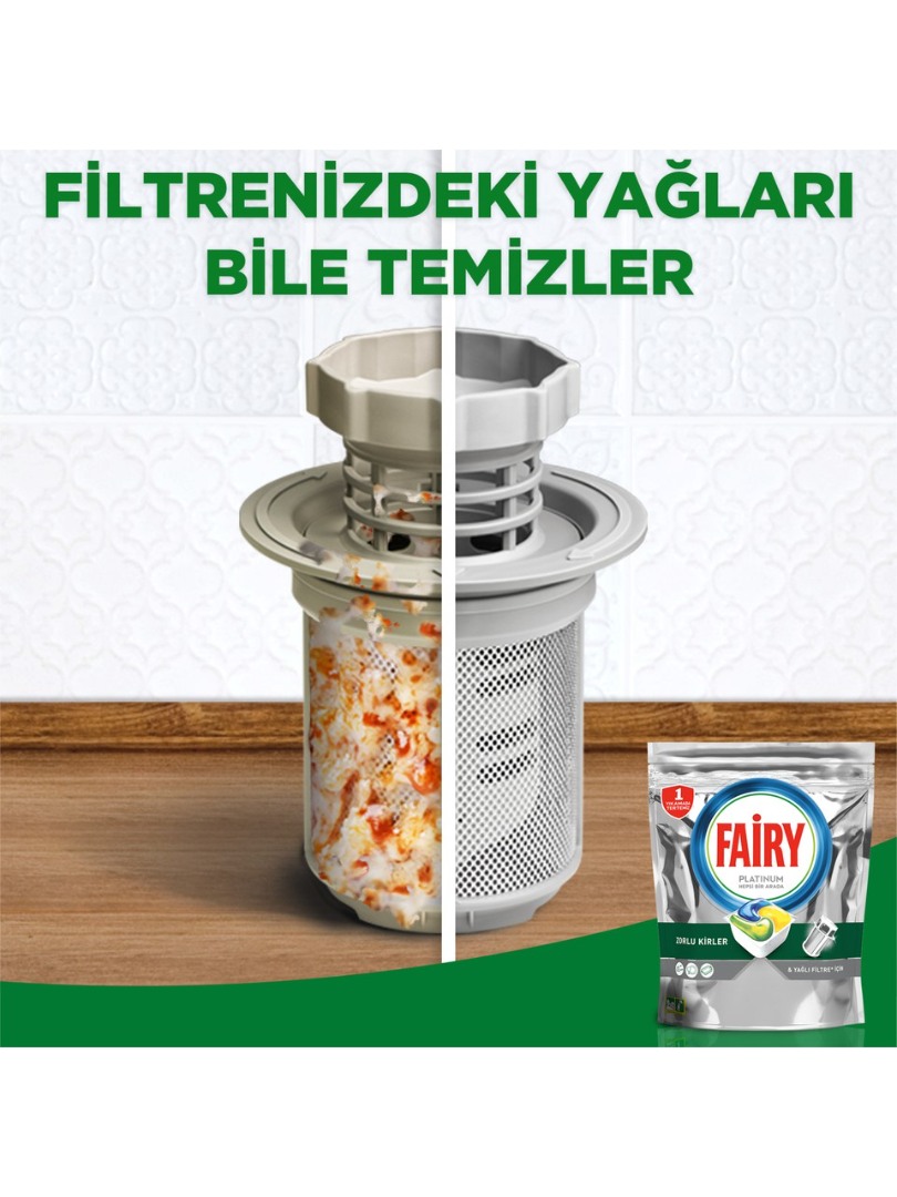 Fairy Platinum 125'li Bulaşık Makinası Deterjanı Tableti / Kapsülü