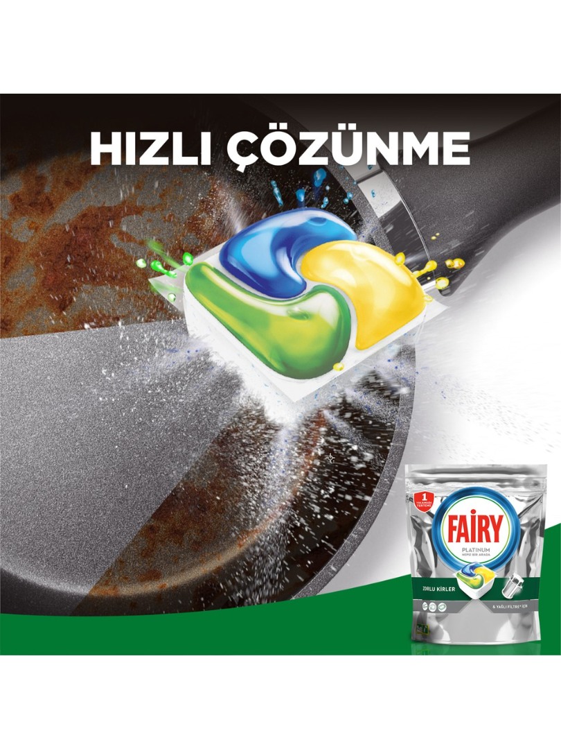 Fairy Platinum 125'li Bulaşık Makinası Deterjanı Tableti / Kapsülü