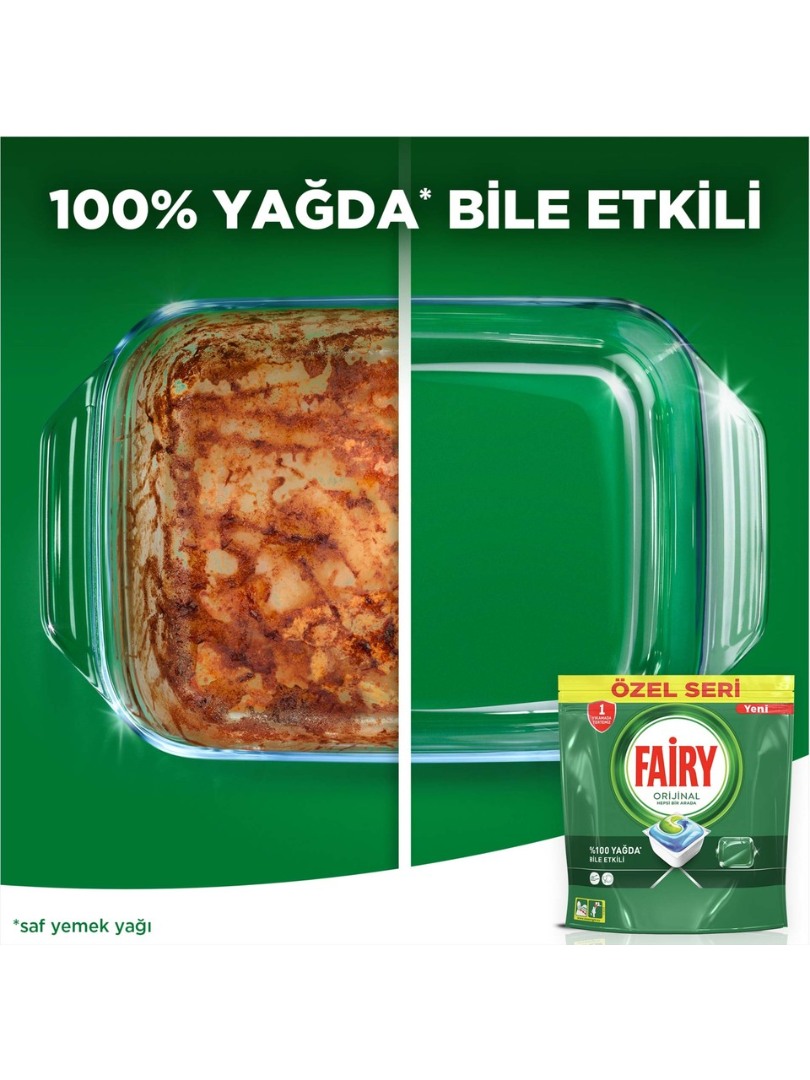 Fairy Orijinal 90 Yıkama Bulaşık Makinesi Deterjanı Tableti / Kapsülü Özel Seri