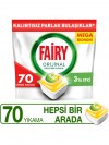 Fairy Hepsi Bir Arada Bulaşık Makinesi Deterjanı Tableti / Kapsülü Limon Kokulu 70 Yıkama