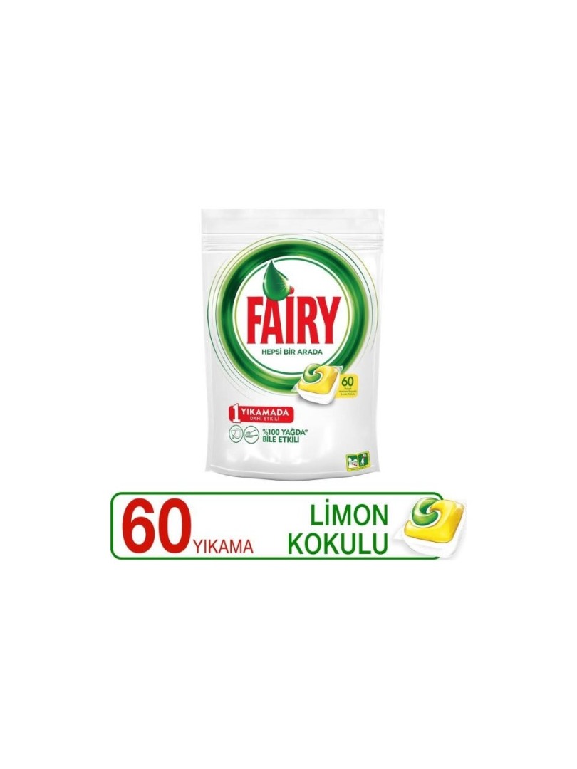 Fairy Bulaşık Makinesi Tableti Hepsi Bir Arada 60'lı