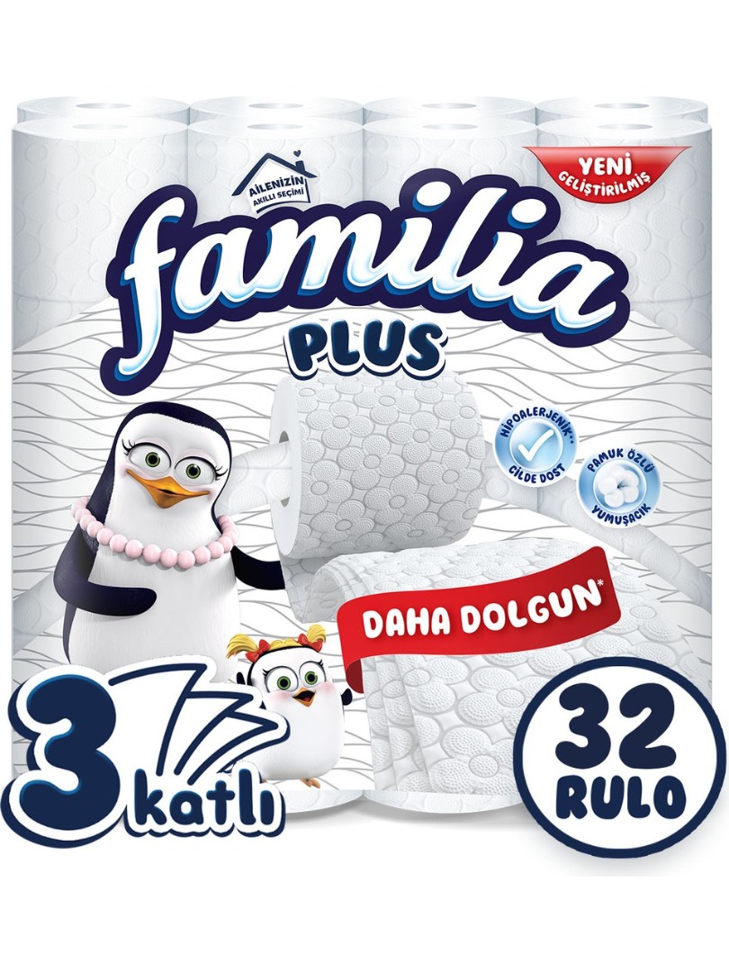 Familia Plus 32'li Tuvalet Kağıdı - Yumuşak ve Dayanıklı