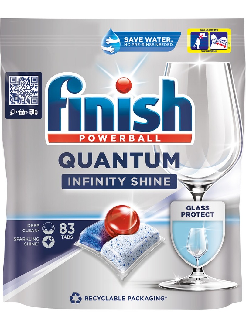 Finish Quantum Infinity Shine 83 Kapsül Bulaşık Makinesi Deterjanı Tableti