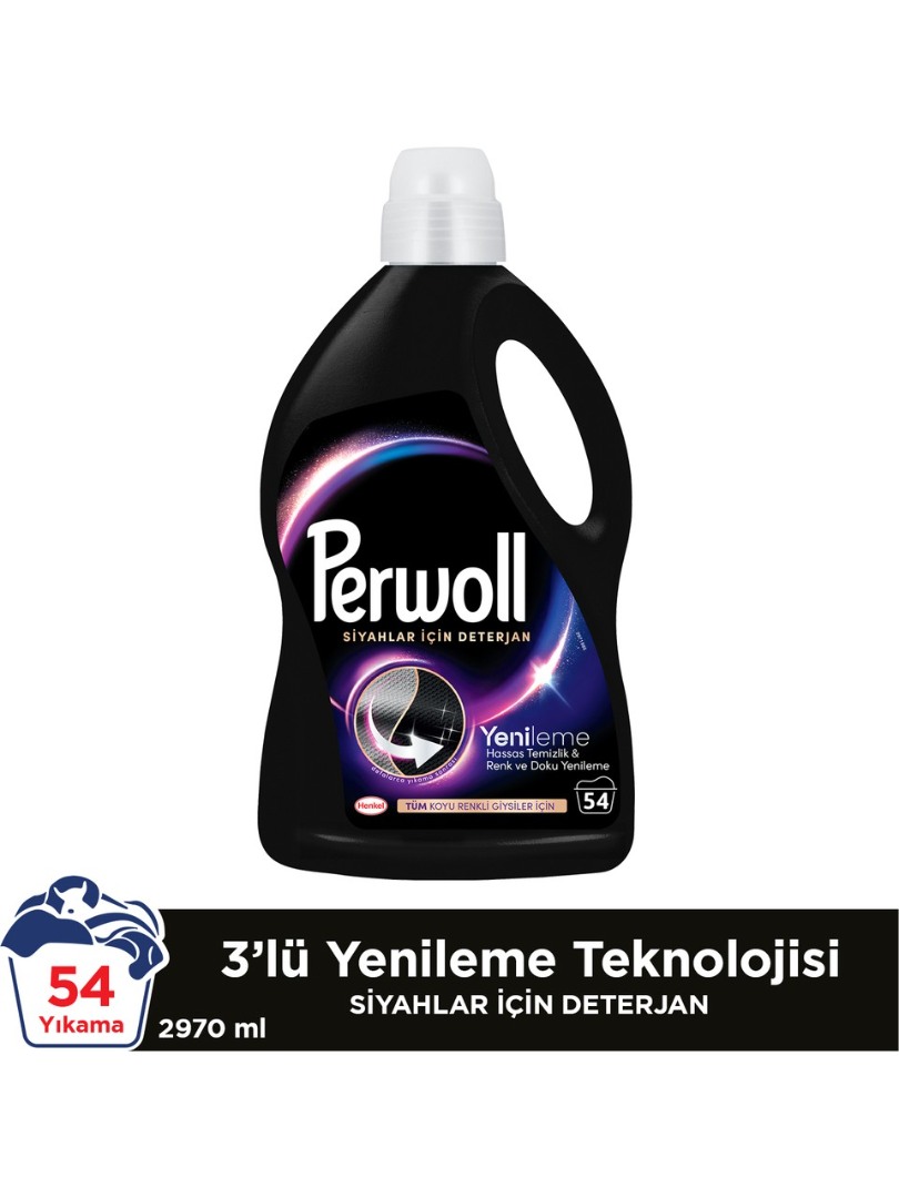 Perwoll Geliştirilmiş Siyah Sıvı Çamaşır Deterjanı 2970 ml