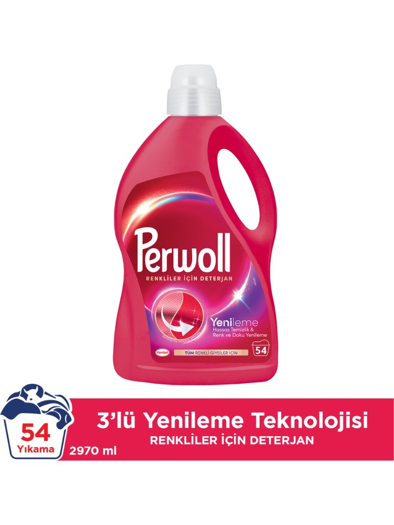 Perwoll Geliştirilmiş Renkli Sıvı Çamaşır Detarjanı 2970 ml