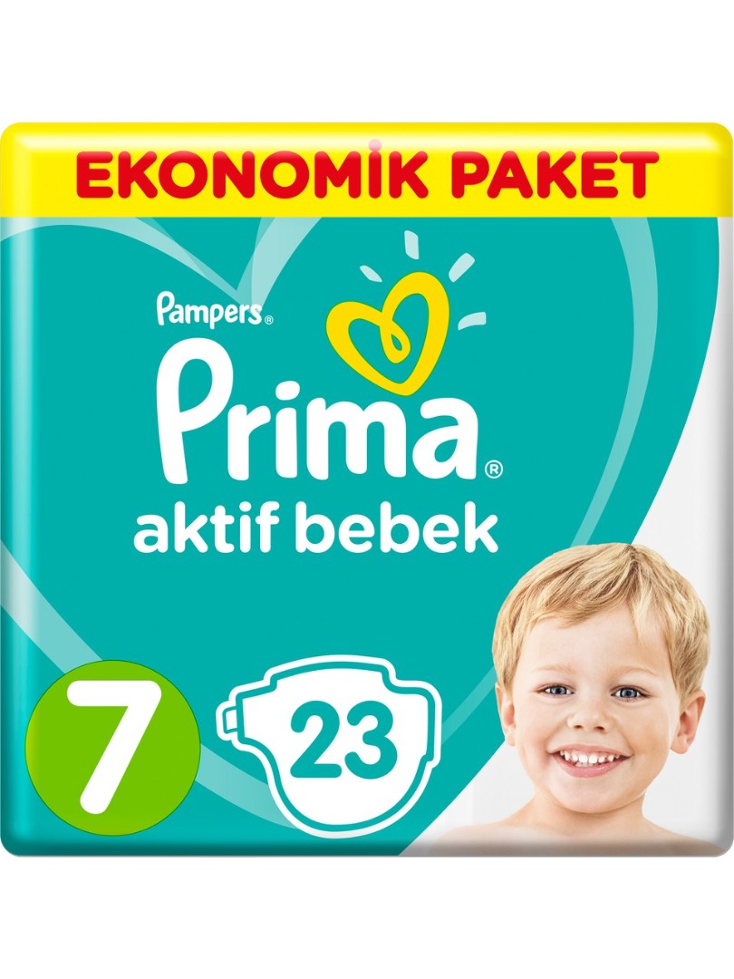 Prima Aktif Bebek Bezi 7 Beden XX Large Ekonomik Paket 23 Adet