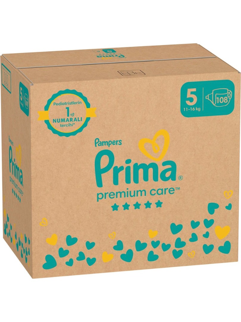 Prima Bebek Bezi Premium Care 5 Numara - 108 Adet