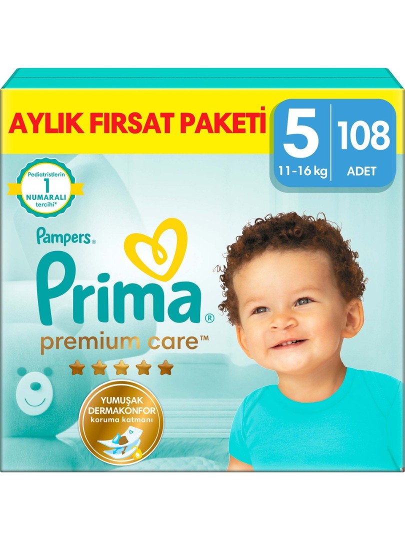 Prima Bebek Bezi Premium Care 5 Numara - 108 Adet
