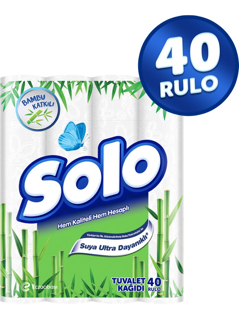 Solo Bambu Tuvalet Kağıdı 40'lı - Doğal ve Dayanıklı