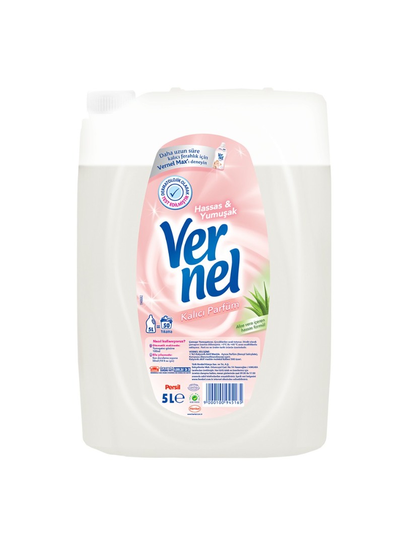 Vernel Çamaşır Yumaşatıcısı Sensitive 5 Lt 