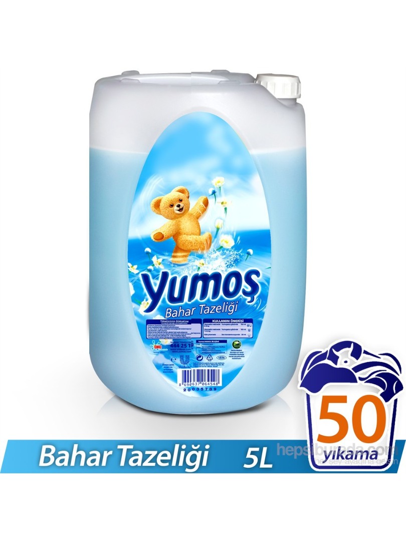 Yumoş Çamaşır Yumuşatıcısı Bahar Tazeliği 5 Lt