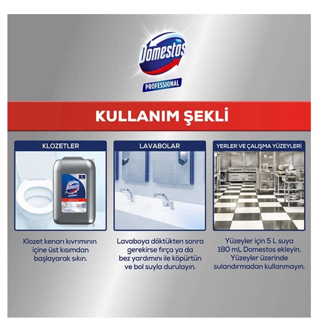 Domestos Professional Yoğun Kıvamlı Çamaşır Suyu 10 Litre