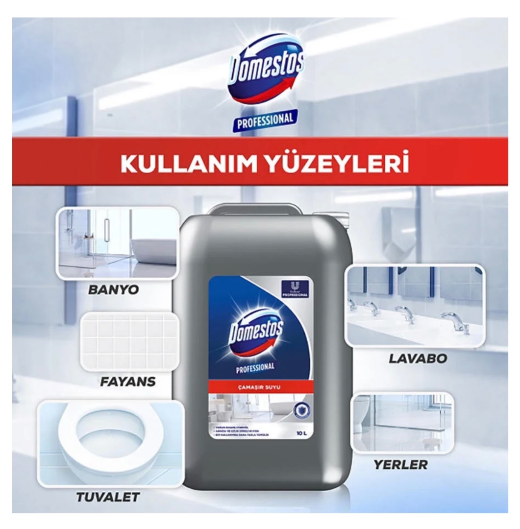 Domestos Professional Yoğun Kıvamlı Çamaşır Suyu 10 Litre