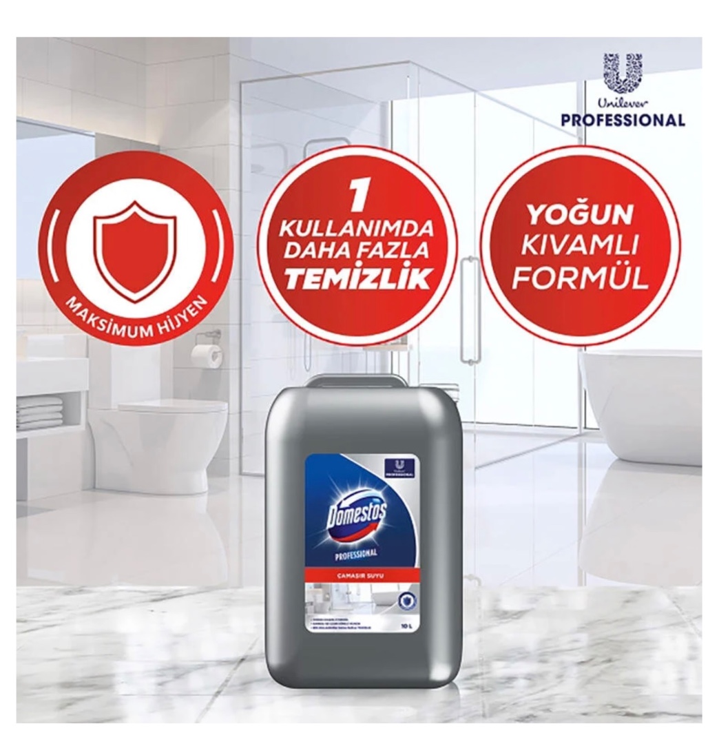 Domestos Professional Yoğun Kıvamlı Çamaşır Suyu 10 Litre